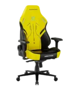 ⁦كرسي الألعاب DXRacer فئة MARTIAN - مسند ظهر قابل للتعديل كهربائياً - حجم كبير - لون أسود/أصفر⁩ - الصورة ⁦6⁩