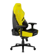 ⁦كرسي الألعاب DXRacer فئة MARTIAN - مسند ظهر قابل للتعديل كهربائياً - حجم كبير - لون أسود/أصفر⁩ - الصورة ⁦5⁩