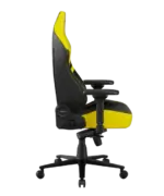 ⁦كرسي الألعاب DXRacer فئة MARTIAN - مسند ظهر قابل للتعديل كهربائياً - حجم كبير - لون أسود/أصفر⁩ - الصورة ⁦4⁩