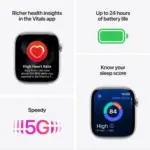 Apple Watch Series 11 Gps+ Cellular 46mm Jet Black  Aluminium Case With Black Sport Band - M/l - Image 4