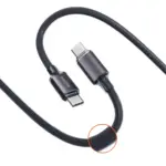 Porodo Usb-c To Usb-c Braided Cable 1m-black