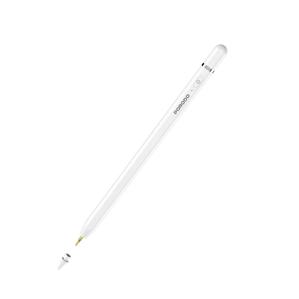 Porodo Smart Stylus Pen For Ipad - White - Image 2 Porodo Smart Stylus Pen For Ipad-white - Image 1
