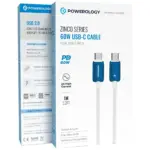 Powerology Zinco Series 60w Usb-c Cable-blue - Image 2