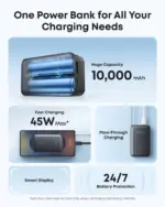 Anker Nano Power Bank (10k, 45w, Built-in Retractable Usb-c Cable)- Black A1638H11 - Image 2
