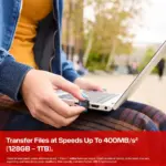 Sandisk extreme fit usb-c flash drive 128gb up to400mb - Image 5