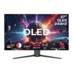 شاشة ألعاب GAMEON GO27OLED2K من سلسلة Signature X، 27 بوصة، OLED، دقة QHD، 240 هرتز، زمن استجابة 0.03 مللي ثانية، HDMI 2.1 (تدعم PS5) - أسود