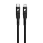 Powerology volt-x 25w mini gan wall charger with c to lightning cable- black - Image 2