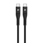 Powerology volt-x 25w mini gan wall charger with c to c cable - black - Image 2