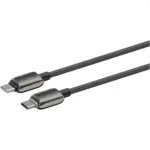 Powerology zinco series usb-c to usb-c - dark gray - Image 4