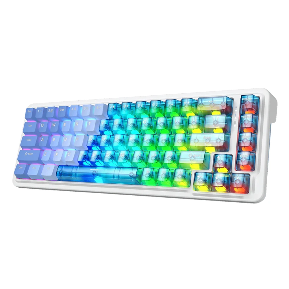 sx3208 Redragon NOVA K709 HE Rapid Trigger Gaming Keyboard (Transparent Blue Keycaps) - Image 1