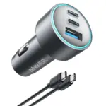 شاحن سيارة Anker 335 (مجموعة شحن بقدرة 67 واط) - أسود B2736H11