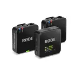 نظام/مسجل ميكروفون لاسلكي رقمي صغير الحجم من RODE Wireless GO (الجيل الثالث) لشخصين (2.4 جيجاهرتز، أسود)