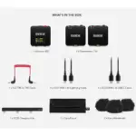 ⁦نظام/مسجل ميكروفون لاسلكي رقمي صغير الحجم من RODE Wireless GO (الجيل الثالث) لشخصين (2.4 جيجاهرتز، أسود)⁩ - الصورة ⁦3⁩