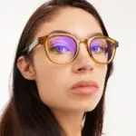 Barner Andy Glossy Blue light Screen Glasses - Ecru Olive Combi - Image 3
