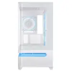 ⁦صندوق حاسوب أسوس برايم AP202 (Mid Tower) - واجهة جانبية وأمامية من الزجاج المقسى، مع 3 مراوح ARGB - باللون الأبيض⁩ - الصورة ⁦2⁩