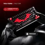 CYBEART Nighthawk 75 - The Batman TKL Tri-Mode Gaming Keyboard (English) - Image 2