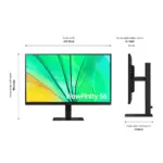 Samsung 27 inch S60D QHD ViewFinity High Resolution Monitor (LS27D606EAMXUE) - Image 4