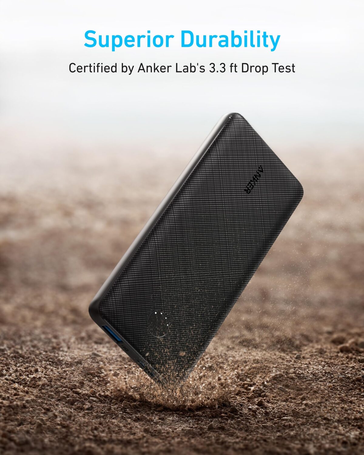 ⁦شاحن محمول Anker 313 (PowerCore 10K) سعة 10000 مللي أمبير في الساعة⁩ - الصورة ⁦4⁩