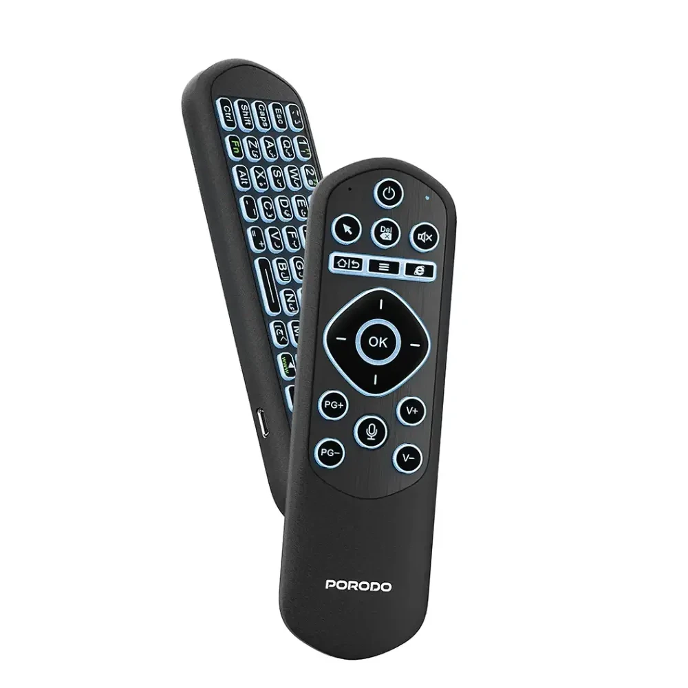 12313103 Porodo Miko Mini Keyboard 6-Axis Gyro Sensor - Black - Image 1