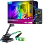 ⁦إضاءة جوفي الخلفية للتلفزيون (Govee TV Backlight 3 Pro) مقاس 55-65 بوصة – شريط LED بتقنية RGBWWIC وكاميرا ثلاثية HDR بدقة 1080p مع دعم Matter⁩ - الصورة ⁦7⁩