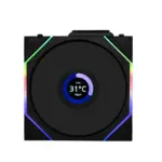 Lian Li UNI FAN TL LCD Wireless 120 Black Reverse Blade – 2.4GHz ARGB 120mm Case Fan