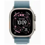Apple Watch Ultra 3 (49mm), Natural Titanium - Light Blue - Image 2