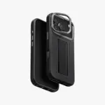 UNIQ Heldro Pro FlexGrip Leatherette MagSafe Case for iPhone 17 Pro Max - Dallas Black