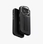 UNIQ Heldro Pro FlexGrip Leatherette MagSafe Case for iPhone 17 Pro Max - Dallas Black