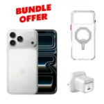 Apple iPhone 17 Pro Max 256 GB - Silver  With Charger And Case Bundle