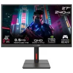 شاشة جيمنج قيم أون Goml27qhd240ips من سلسلة ميدنايت سيجنتشر بحجم 27 بوصة، دقة Qhd، معدل تحديث 240 هرتز، زمن استجابة 0.5 ملي ثانية MPRT، منفذ HDMI 2.1، لوحة Fast IPS بتقنية Mini LED (تدعم جهاز Ps5) – باللون الأسود<br>
