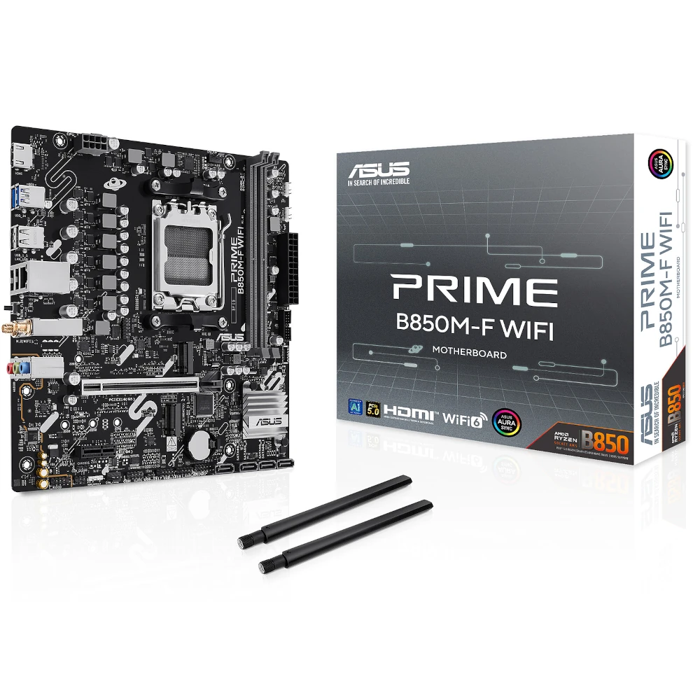 565151 (1) Asus Prime B850M-F WiFi Motherboard - Image 1