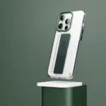 Levelo Graphia IMD Silicone Grip Case For iPhone 15 Pro Max - Green - Image 4