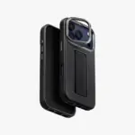 UNIQ Heldro Pro FlexGrip Leatherette MagSafe Case for iPhone 17 Pro - Dallas Black