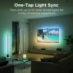 ⁦إضاءة جوفي الخلفية للتلفزيون (Govee TV Backlight 3 Pro) مقاس 55-65 بوصة – شريط LED بتقنية RGBWWIC وكاميرا ثلاثية HDR بدقة 1080p مع دعم Matter⁩ - الصورة ⁦6⁩