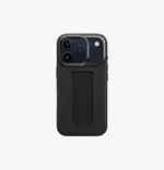 UNIQ Heldro Pro FlexGrip Leatherette MagSafe Case for iPhone 17 Pro - Dallas Black - Image 2