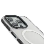 Levelo FlexiGuard MagSafe Transparent Case for iPhone 15 Pro - Black - Image 2