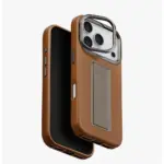 UNIQ Heldro Pro FlexGrip Leatherette MagSafe Case for iPhone 17 Pro Max - Caramel