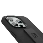 Levelo Morphix Anti-Scratch Silicone Case with Silicone Grip for iPhone 15 Pro Max - Black - Image 2