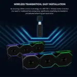 Lian Li 120mm uni fan tl wireless rgb reverse blade case fan (black, 3-pack) - Image 2