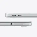 ⁦كمبيوتر محمول آبل ماك بوك نيو مقاس 13 بوصة (رقم الموديل: Apple MHFA4HN/A) - لوحة مفاتيح إنجليزية - لون فضي⁩ - الصورة ⁦3⁩