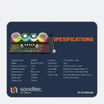 ⁦جهاز دمج الصوت (مكسر) ومكبر صوت متعدد المنصات بورودو ساوندتيك أوديولينك (Porodo Soundtec Audiolink) - أسود<br/>⁩ - الصورة ⁦2⁩