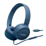 Jbl tune 520c usb-c wired onear headphones - blue
