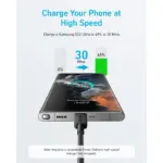 Anker 322 USB-C to USB-C Cable 60W Braided (1.8m/6ft) -Black - Image 4