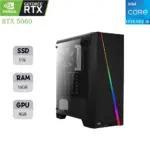 كمبيوتر الألعاب AEROCOOL | معالج INTEL I5-12F (الجيل الثاني عشر) | كرت شاشة RTX 5060 OC بمساحة 8 جيجابايت | ذاكرة عشوائية (RAM) 16 جيجابايت | وحدة تخزين 1 تيرابايت SSD
