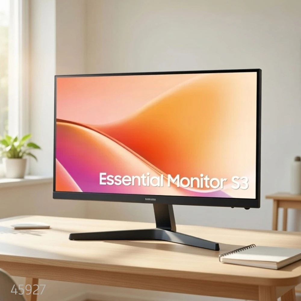45927_2 Samsung S3 S24F330EAM 24" FHD VA 100Hz 5ms (GTG) Essential Monitor LS24F330EAMXUE - (Open Box) - Image 1