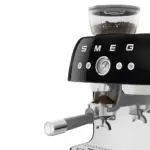 SMEG 50's Style Manual Coffee Machine with grinder & 20 Bar Pump - Black Gloss - Image 5