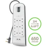 BELKIN Surge Protected 6-Socket Extension Lead with USB - 2m - Image 2