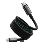 Baseus Tungsten Gold Magnetic 100W USB-C to USB-C Cable (1m) – Black