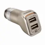 MOMAX TOB Series Dual USB Car Charger (4.8A) – Premium Gold