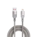 كابل باوا ليفين المضفر من USB-A إلى Lightning بقدرة 3.1 أمبير - رمادي تيتانيوم